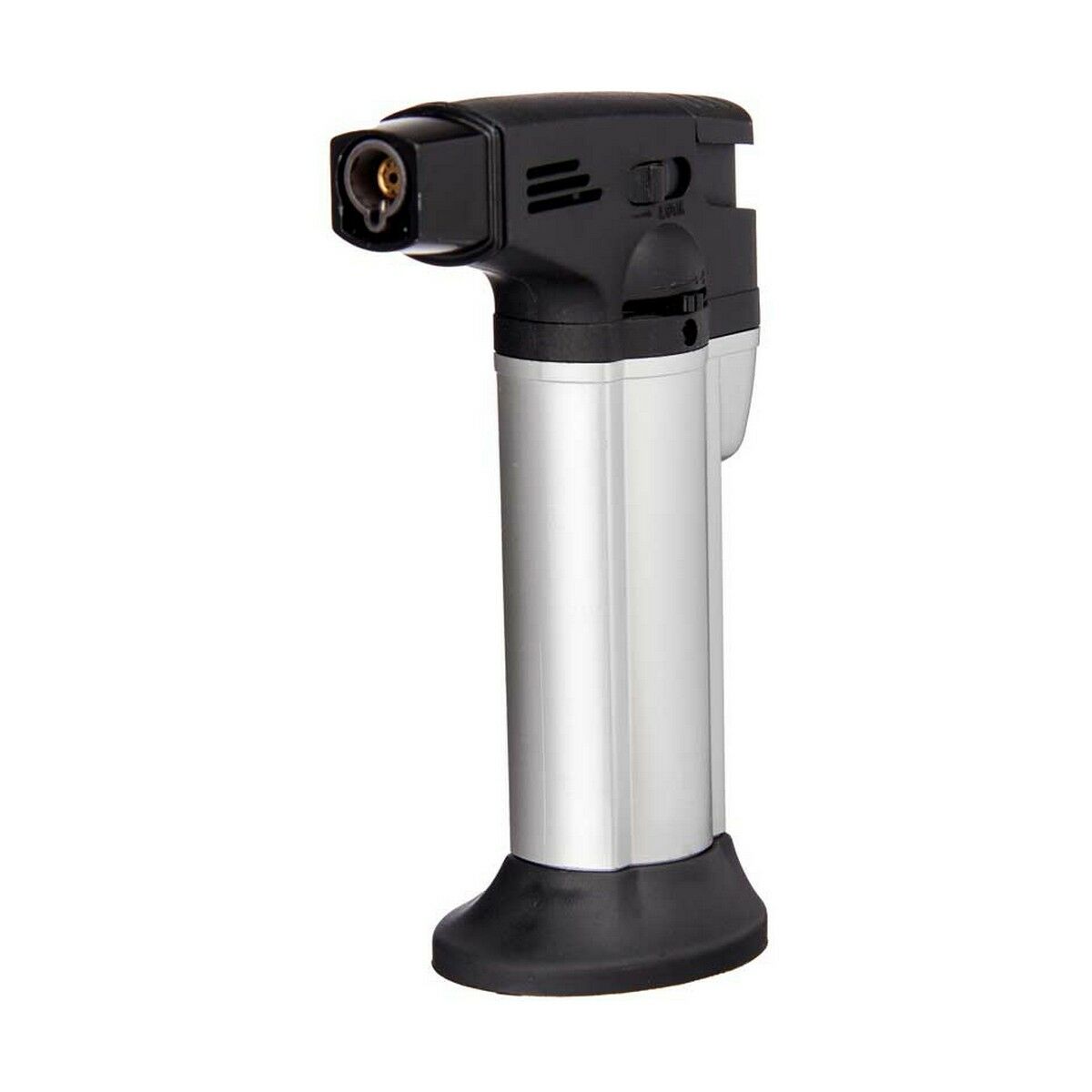 Kitchen Blowtorch Kinvara Black Silver 7,2 x 11 x 4 cm (12 Units)